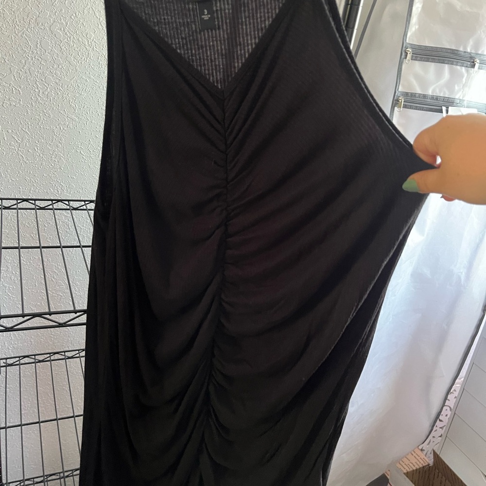 Torrid Black Ruched Top
